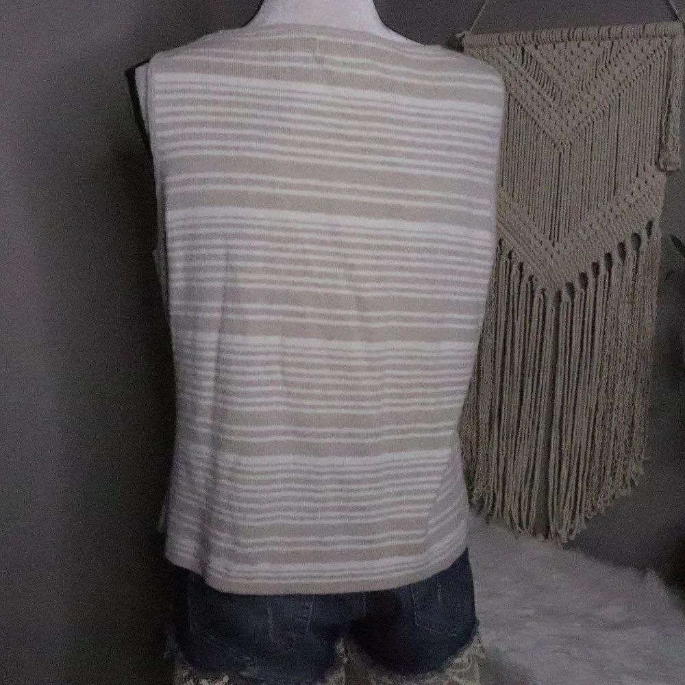 Vintage 1990's | Linen Tank Top Large‎ - Picture 4 of 6